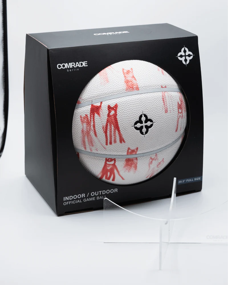 Comrade Wolfpack Berlin Premium Basketball Size 7 'White/Orange' basketball
