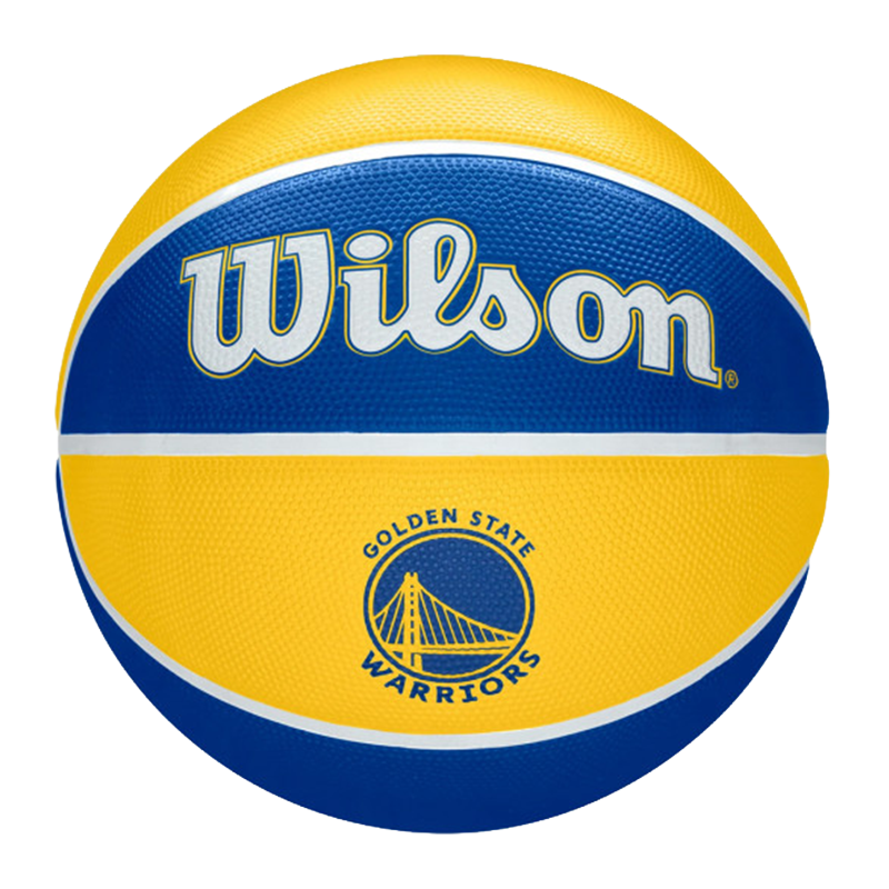 Wilson NBA Team Tribute Golden State Warriors Size 7 Basketball 'Blue/Yellow'
