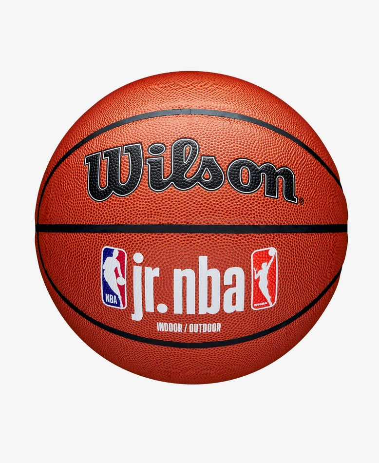 Wilson Jr NBA Fam Logo Indoor Outdoor Ball Size 7 'Orange'