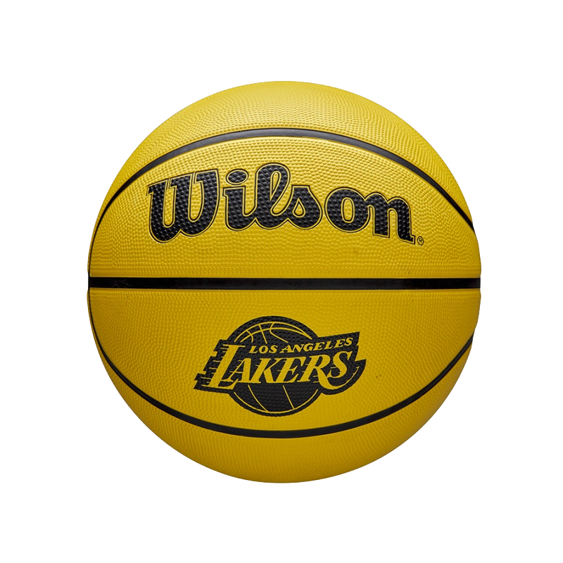 Wilson NBA Team Tribute Solid Los Angeles Lakers Size 5 Basketball 'Yellow'