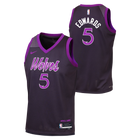 Anthony Edwards Minnesota Timberwolves City Edition Kids Nike NBA Swingman Jersey 'Purple'