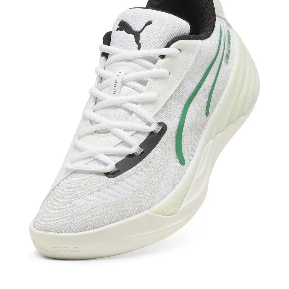 Puma All Pro Nitro Basketball Shoes White Green Bouncewear