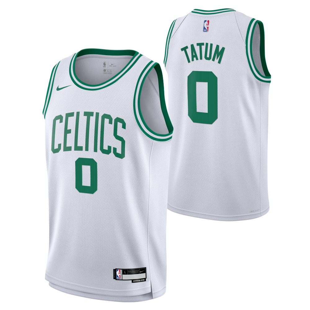 Jayson Tatum Boston Celtics Nike Boys Association Swngman Kids Jersey 'White'