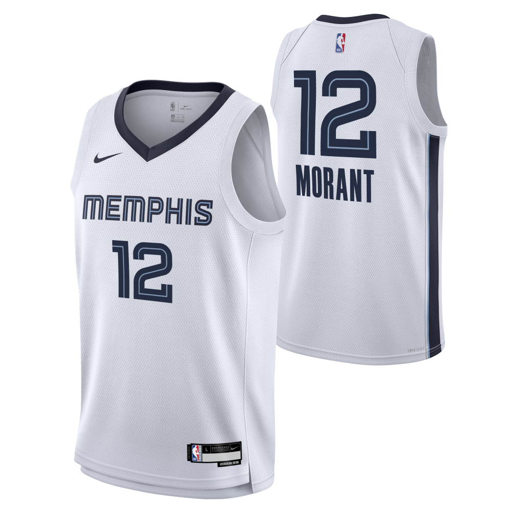 Ja Morant Memphis Grizzlies Boys Association Swingman Kids Jersey 'Whi ...