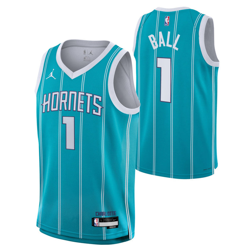 Lamelo Ball Charlotte Hornets Boys Icon Swingman Kids Jersey 'Rapid Teal'