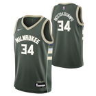 Giannis Antetokounmpo Milwaukee Bucks Boys Icon Swingman Kids Jersey 'Green'