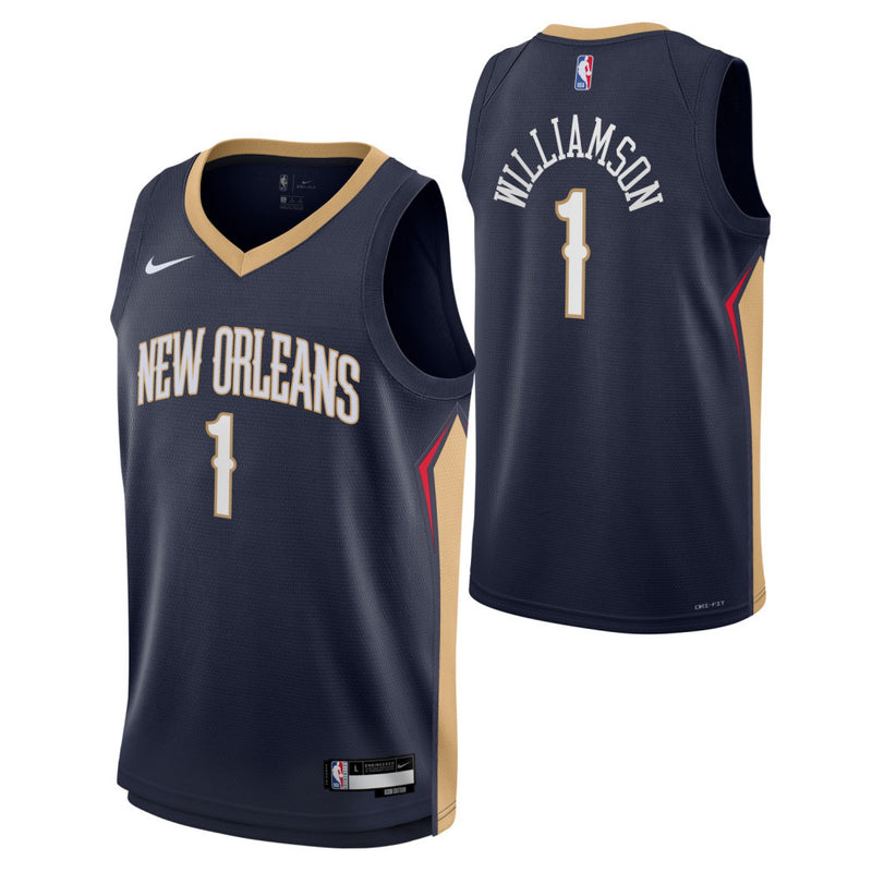 Zion Williamson New Orleans Pelicans Boys Icon Swingman Kids Jersey 'N ...