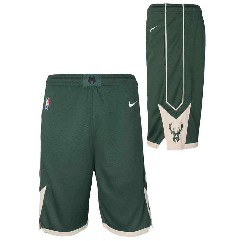 Milwaukee Bucks Nike Boys Icon Swingman Kids Short 'Green'