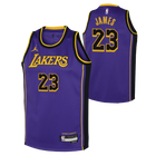 LeBron James Los Angeles Lakers Jordan Boys Statement Swingman Kids Jersey 'Purple'