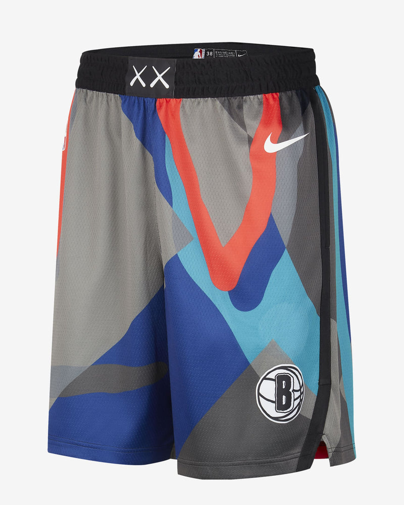 Brooklyn Nets 2023/24 City Edition Men's Nike Dri-FIT NBA Swingman Shorts 'Black/Multi'