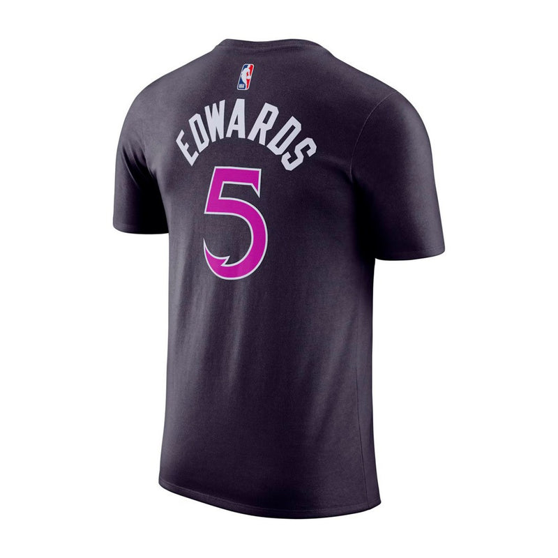 Minnesota Timberwolves Anthony Edwards City Edition Kids Nike Name & Number T-Shirt 'Natural'