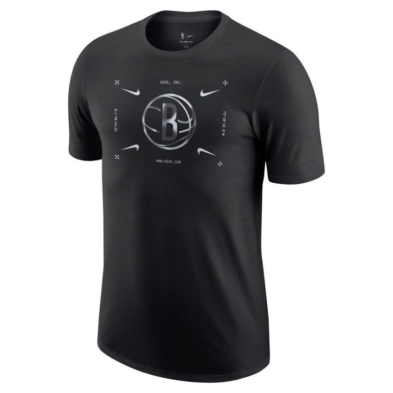 Brooklyn Nets Nike Boys Essential ATC Logo Kids T-Shirt 'Black'