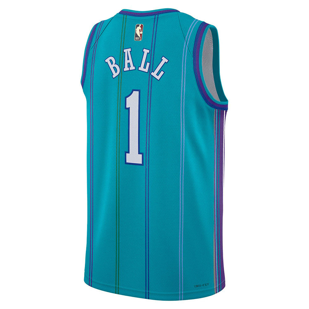 Lamelo Ball Charlotte Hornets Jordan Boys HWC Swingman Kids Jersey