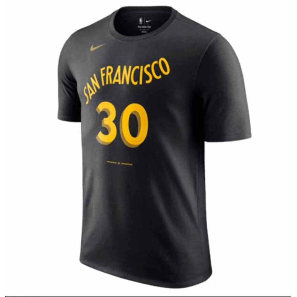 Stephen Curry Golden State Warriors Nike Boys City Edition N&N Kids T-shirt 'Black'