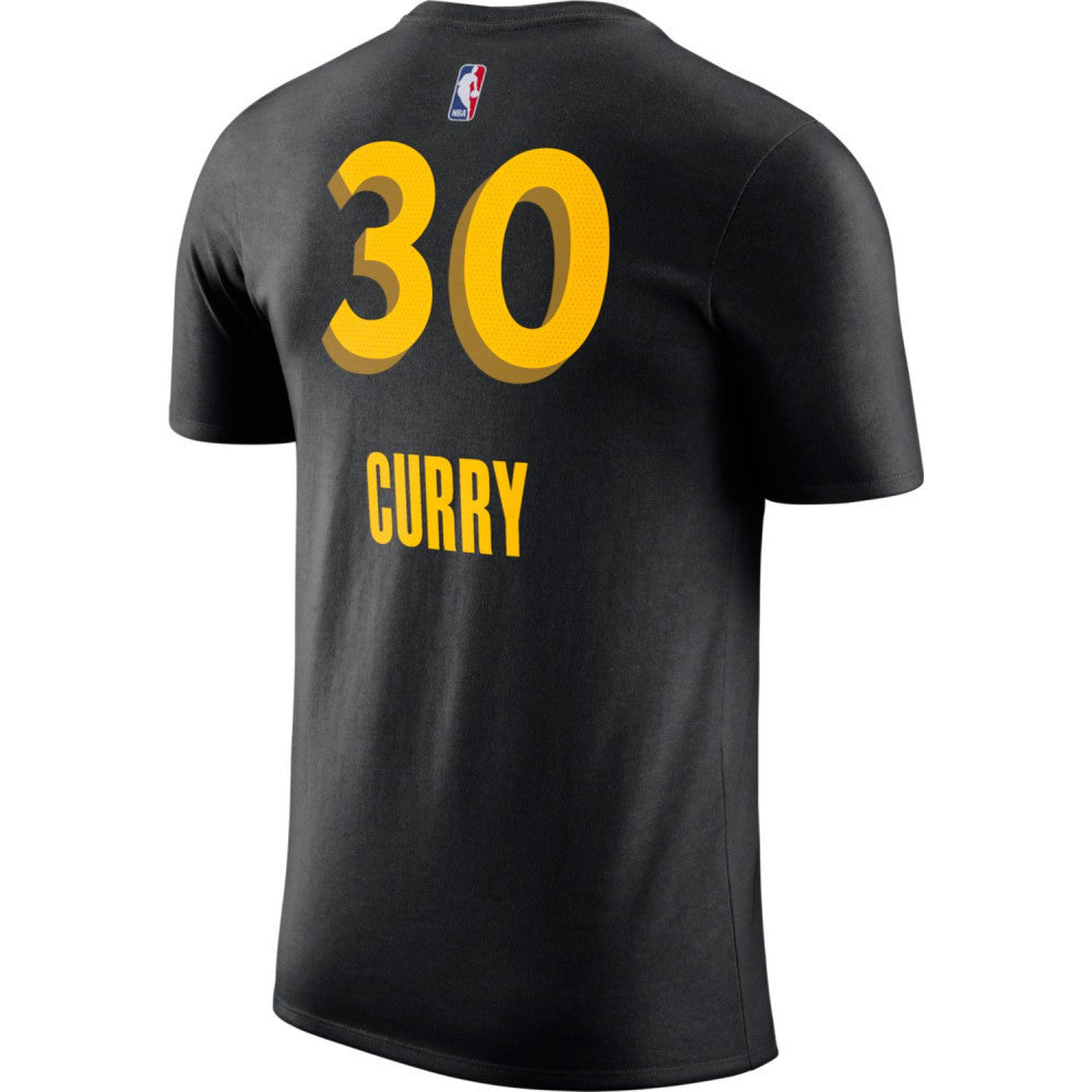 Stephen Curry Golden State Warriors Nike Boys City Edition N&N Kids T-shirt 'Black'