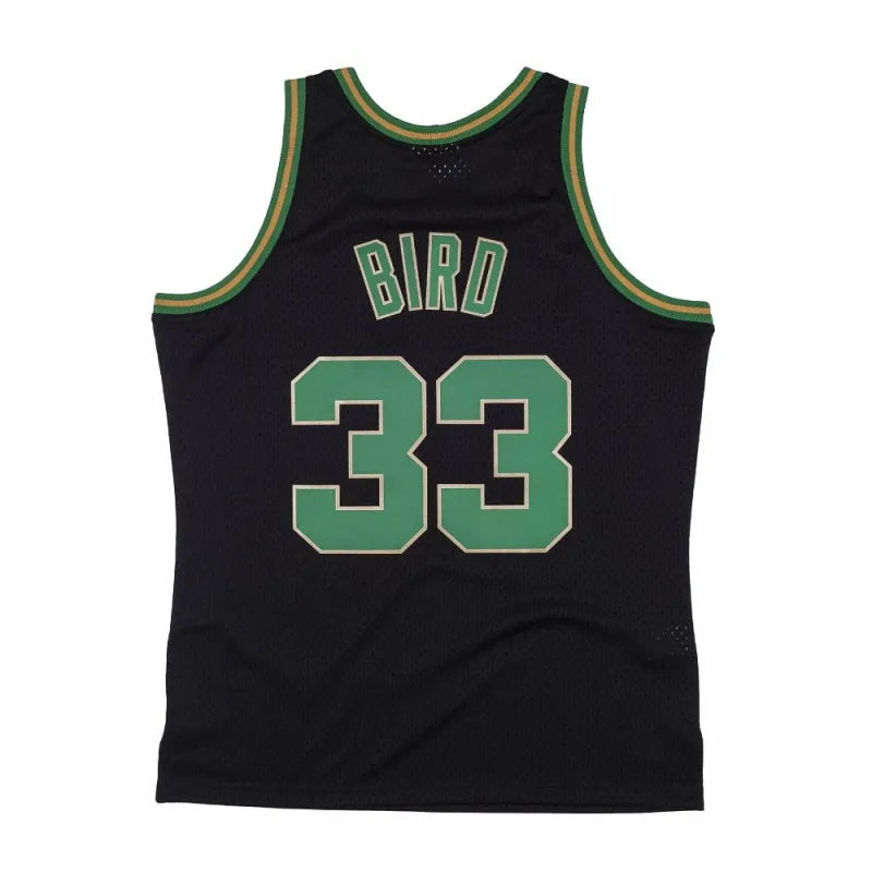 Mitchell & Ness Boston Celtics Larry Bird Reload Swingman Jersey 33 'Black/Green'