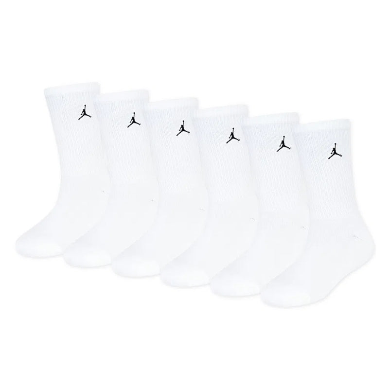 Jordan Everyday Essentials 6pk Kids Socks 'White/Black'