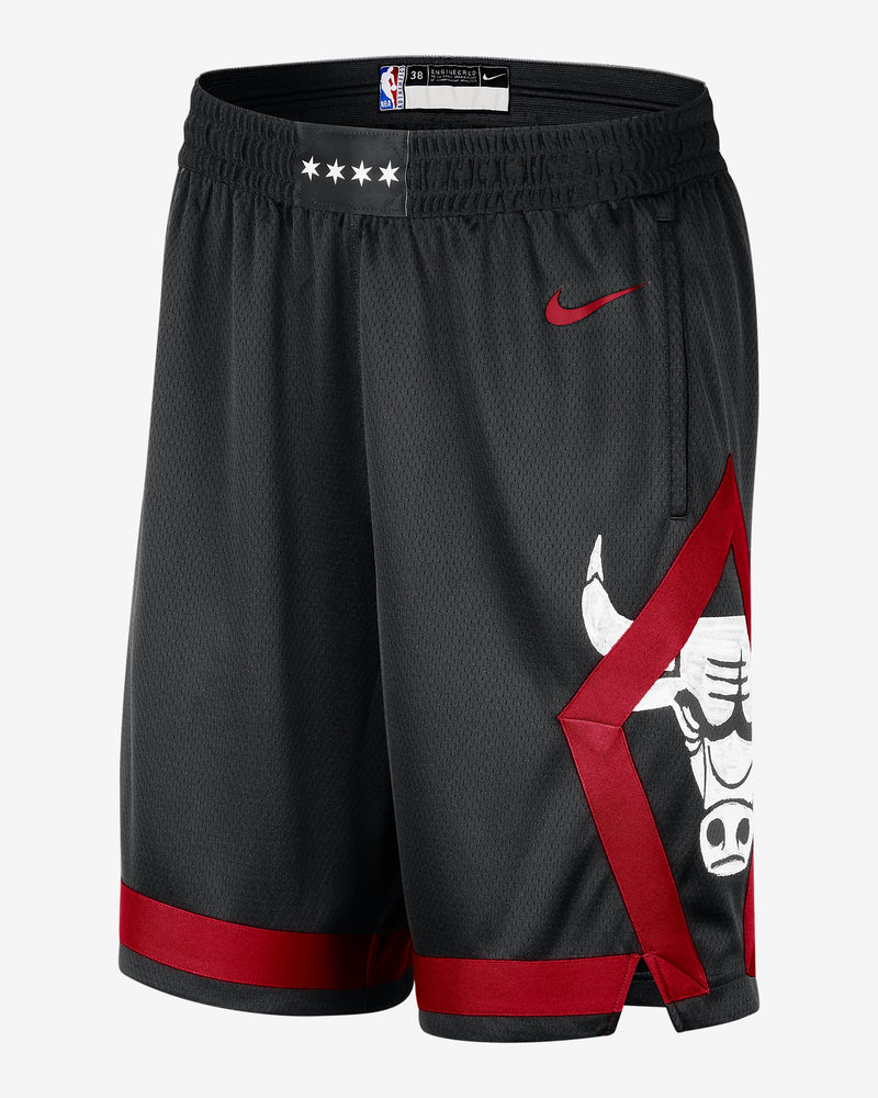 Chicago Bulls 2023/24 City Edition Men's Nike Dri-FIT NBA Swingman Shorts 'Black/Red'