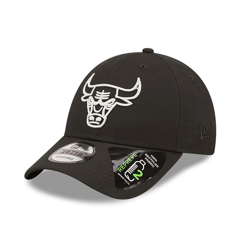 New Era Chicago Bulls Repreve Monochrome 9FORTY Adjustable Cap 'Black/White'