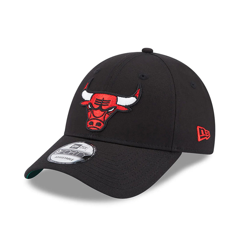 New Era Chicago Bulls Team Side Patch 9FORTY Adjustable Cap 'Black'