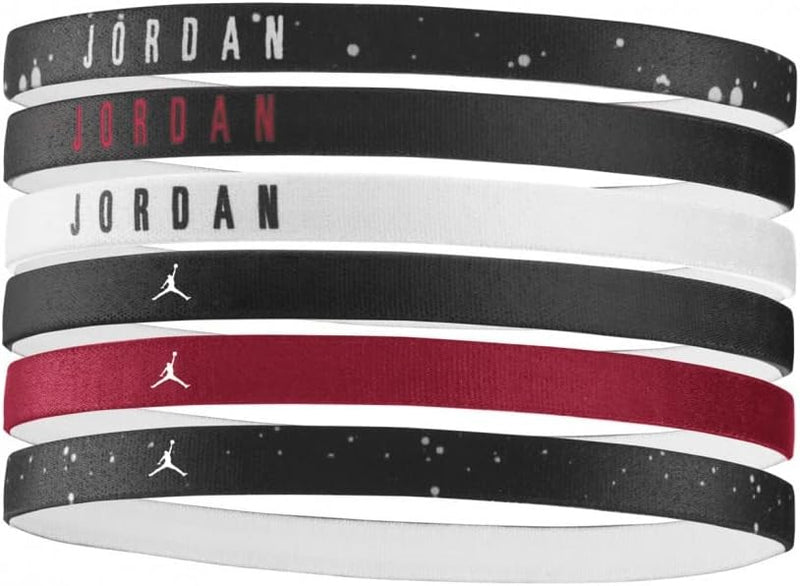 Jordan Elastic Headbands 6 Pack 'Black/Red/White'