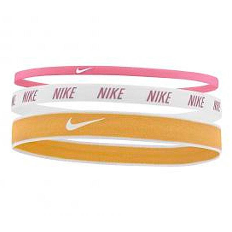 Nike Mixed Width Headbands 3 Pack 'Pinksicle/White/Yellow'