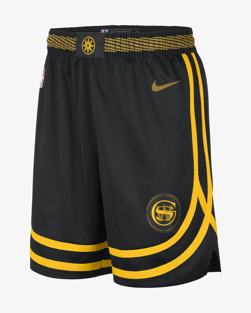 Golden State Warriors 2023/24 City Edition Men's Nike Dri-FIT NBA Swingman Shorts 'Black'