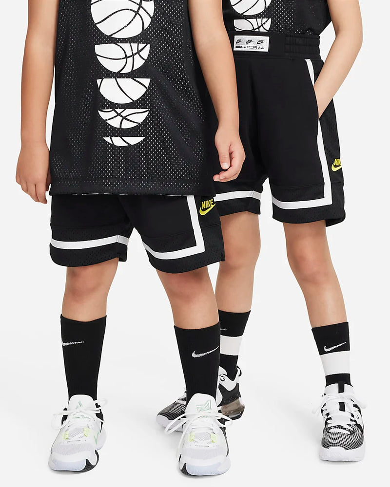 Nike Culture of Basketball Older Kids' (Boys') Fleece Basketball Shorts 'Black/Yellow'