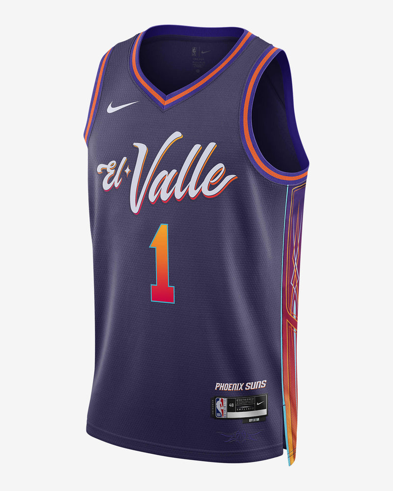 Devin Booker Phoenix Suns City Edition 2023/24 Men's Nike Dri-FIT NBA Swingman Jersey 'Purple'