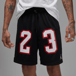 Jordan Essentials Men's Graphic Mesh Shorts 'Black/White'