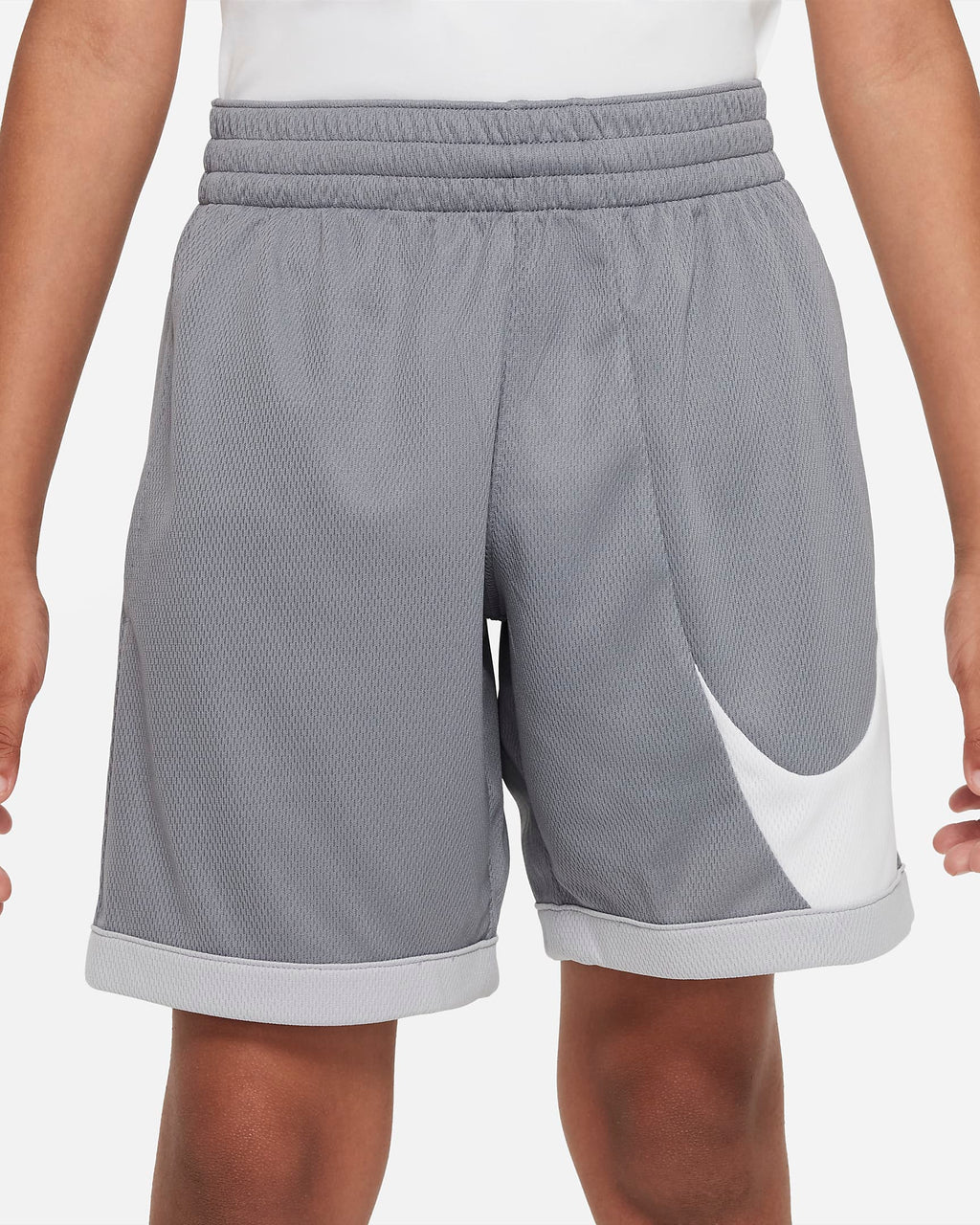 Nike Dri-FIT Older Kids' (Boys') Basketball Shorts 'Smoke Grey/White'