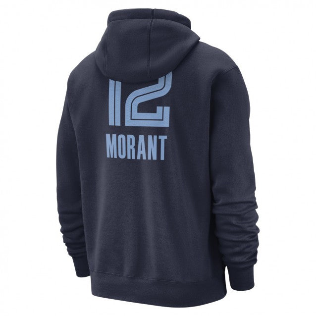 Ja Morant Memphis Grizzlies Nike Fleece Kids Hoody 'Navy'