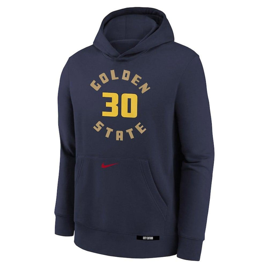 Nike Stephen Curry Golden State Warriors City Edition Kids Hoodie 'Navy'