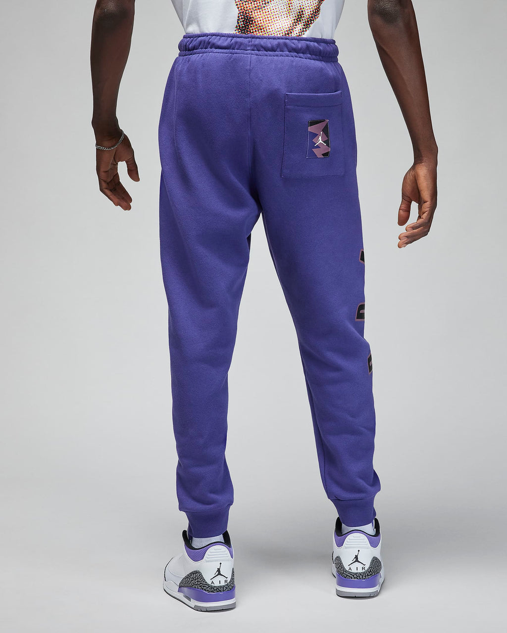 Jordan Flight MVP Men's Fleece Trousers 'Purple/Sail'