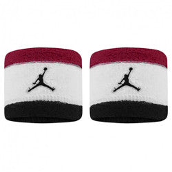 Jordan Wristbands Terry 2 Pack 'Red/White/Black'