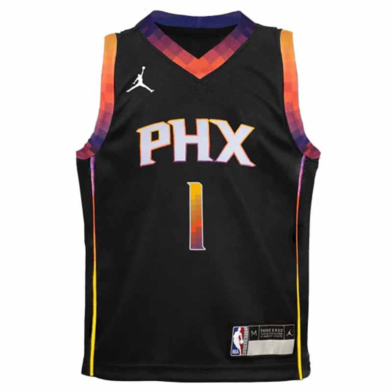 Devin Booker Phoenix Suns Jordan Boys Statement Swingman Kids Jersey 'Black'
