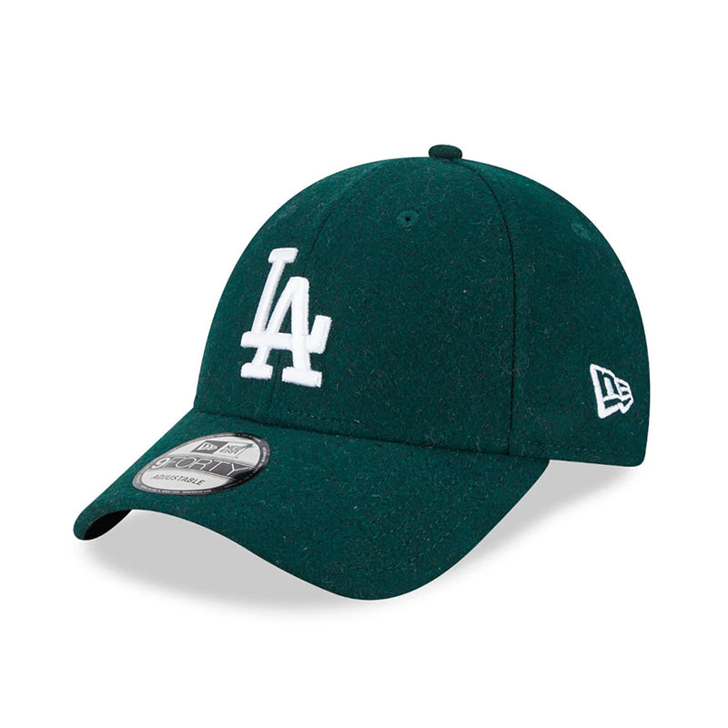 New Era Los Angeles Dodgers Melton Wool 9FORTY Adjustable Cap 'Green'