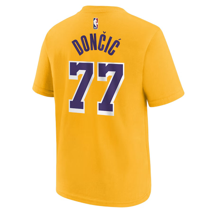 Nike Los Angeles Lakers Luka Doncic Icon Name & Number T-Shirt