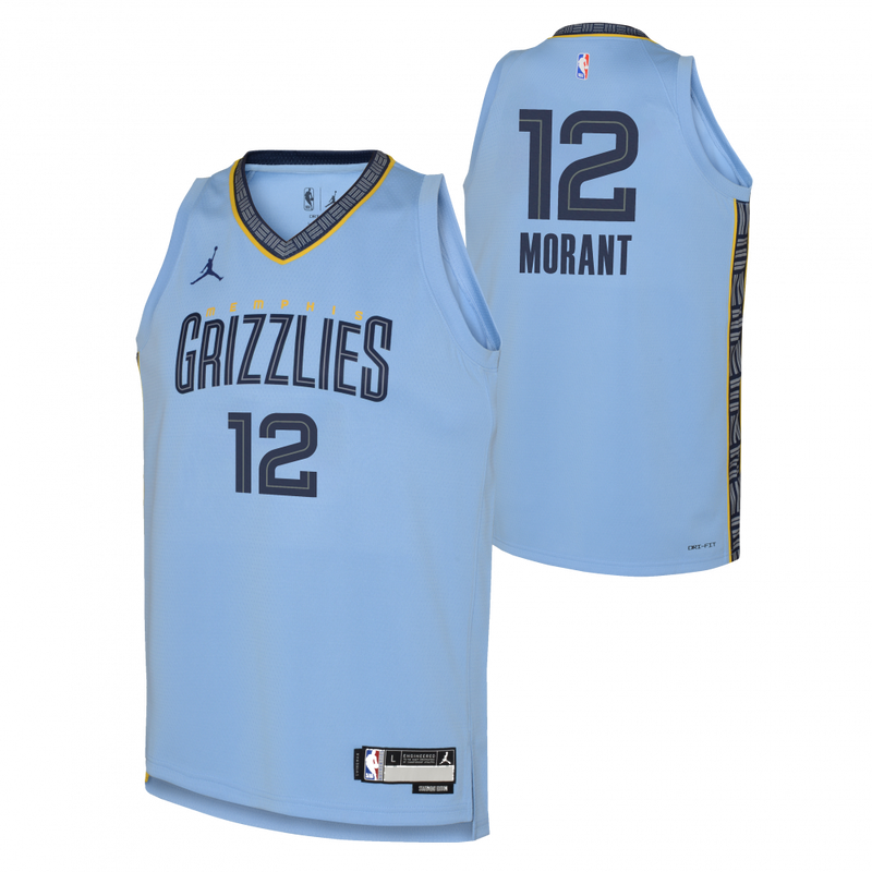 Ja Morant Memphis Grizzlies Jordan Boys Statement Swingman Kids Jersey 'Blue'