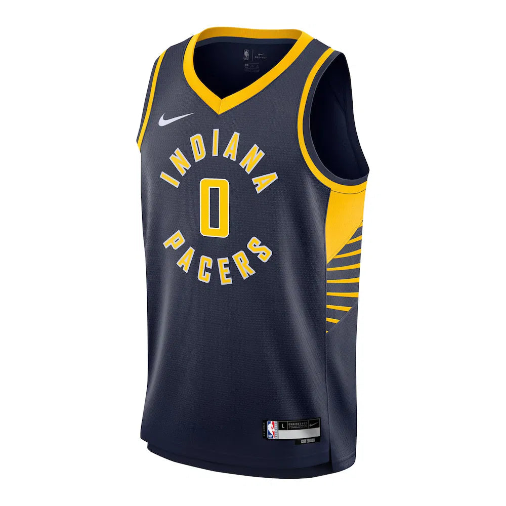 Nike Tyrese Haliburton Indiana Pacers Icon Swingman Kids Jersey 'Navy'