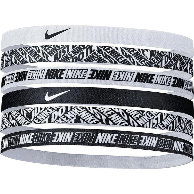Nike Printed Headbands 6 Pack 'Black/White'