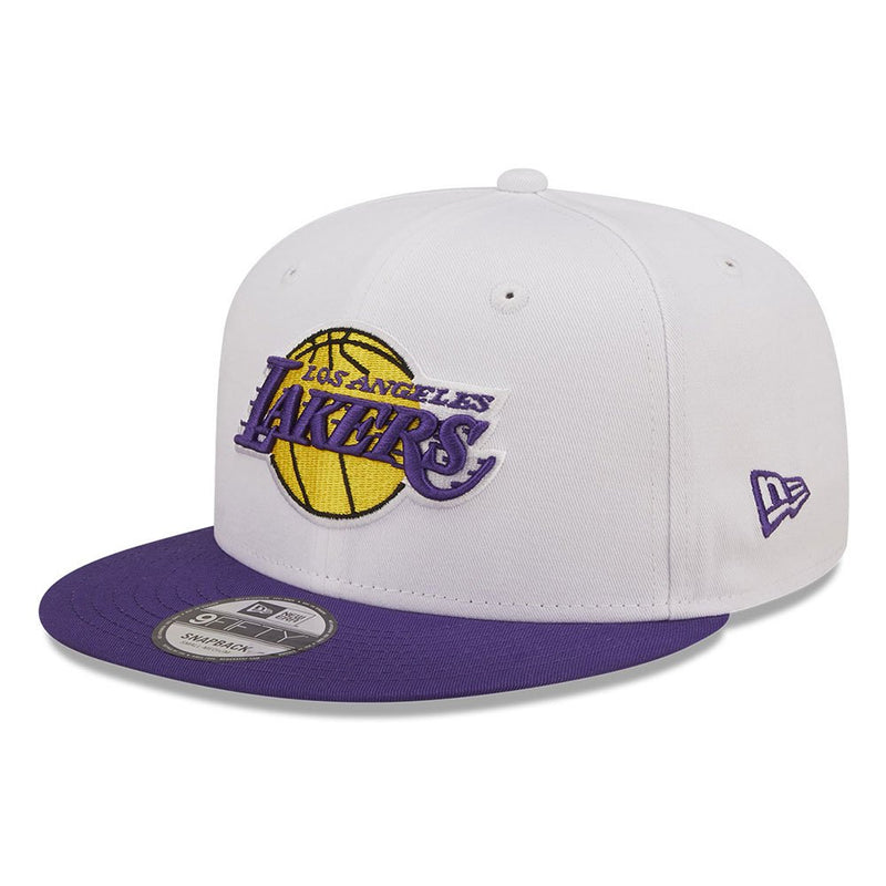 New Era White Crown Team 9Fifty Los Angeles Lakers Cap 'White/Purple'