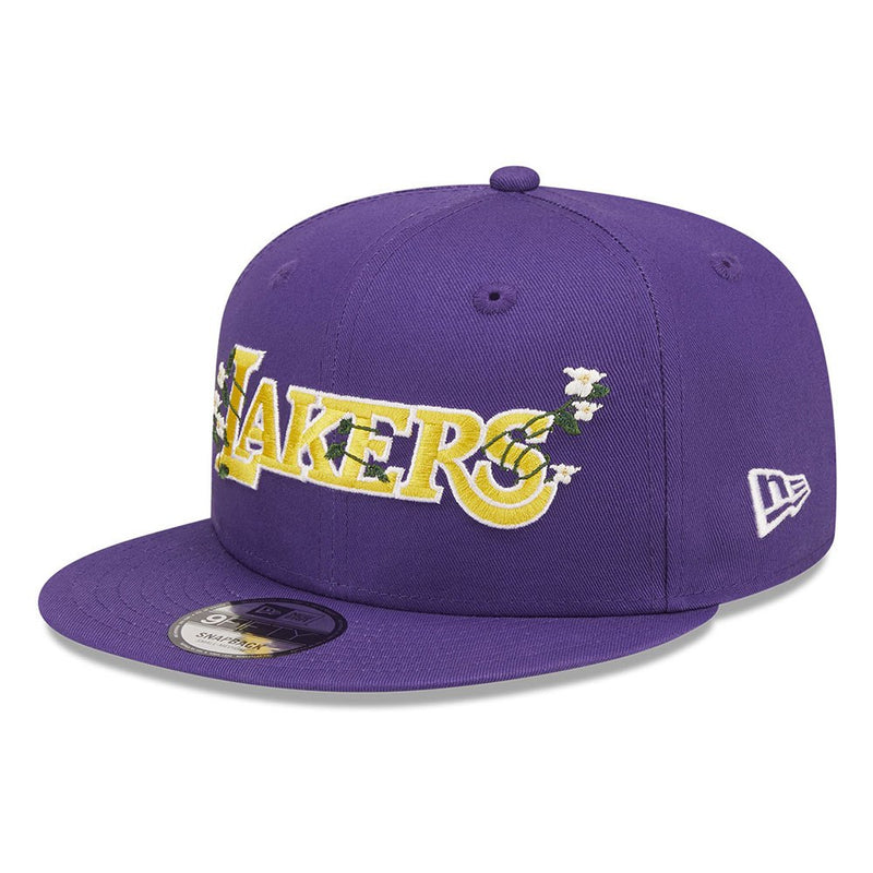 New Era Flower Wordmark 9Fifty Los Angeles Lakers Cap 'Purple'
