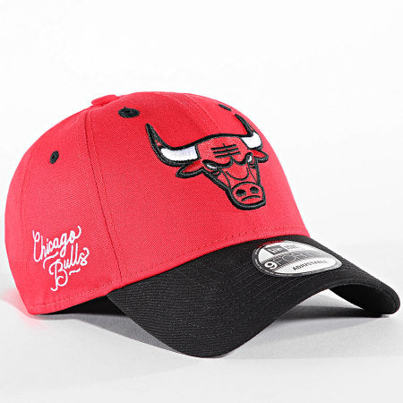 New Era NBA Side Patch 9Forty Chicago Bulls Cap 'Black/Red'