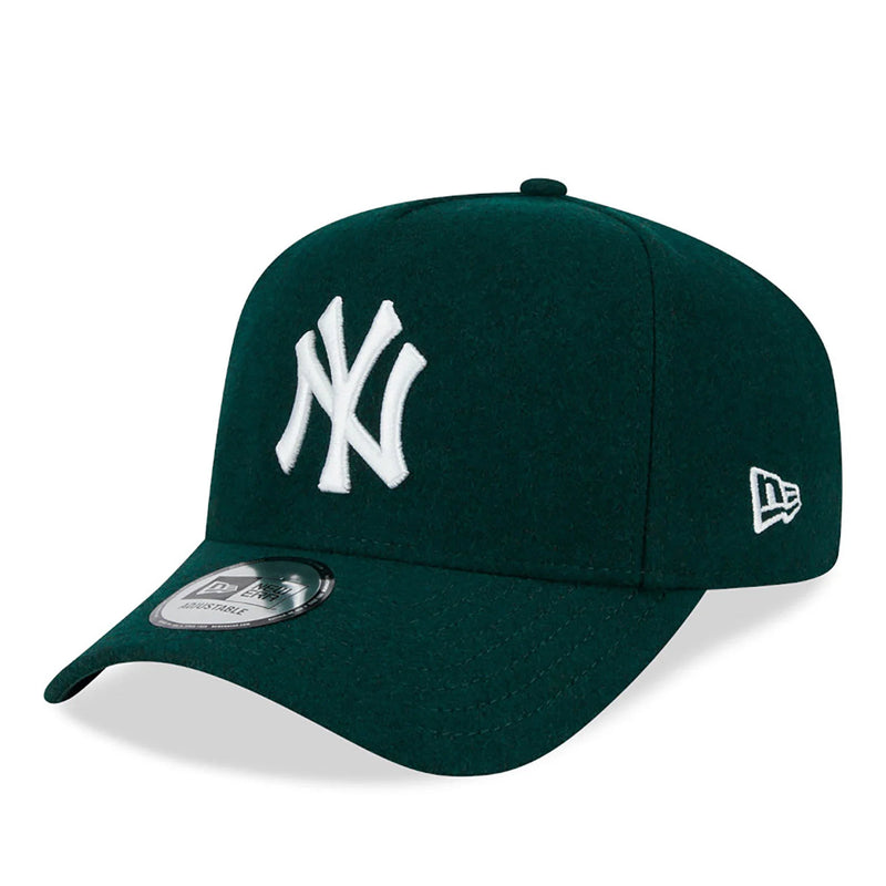 New Era New York Yankees Melton Wool A-Frame Trucker Cap 'Green'