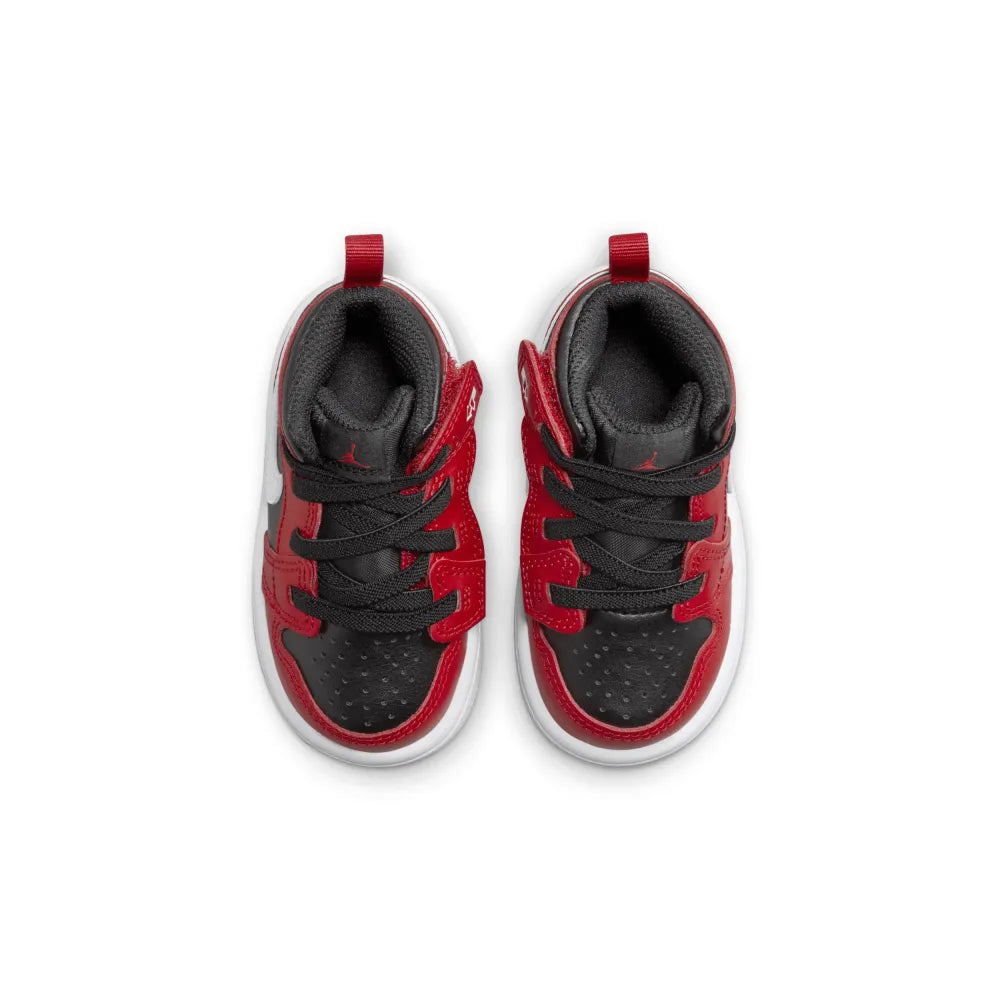 Jordan 1 Mid Alt Toddler Shoes (TD) 'Black/White/Red'