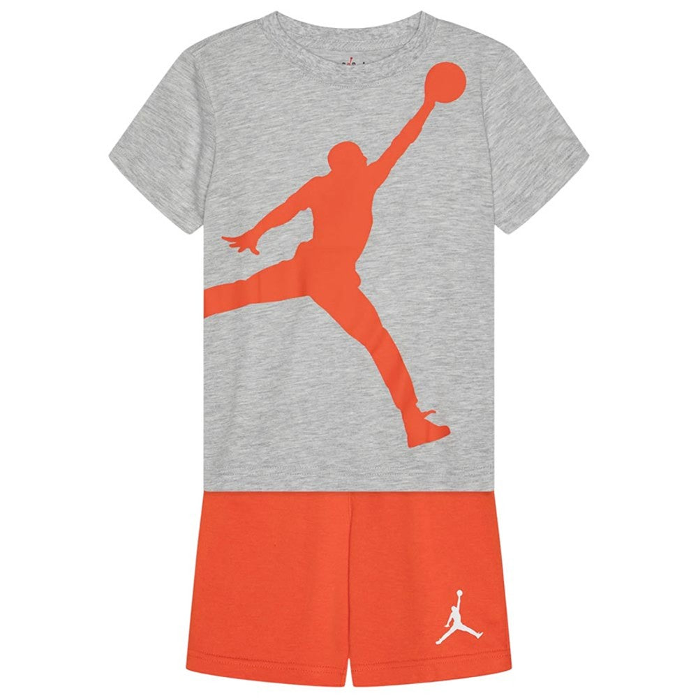 Jordan Jumbo Jumpman Short and T-Shirt Little Kids 'Orange'