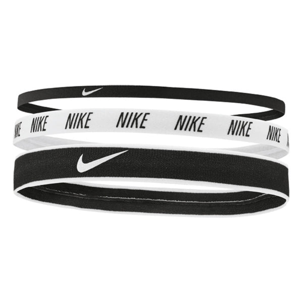 Nike Mixed Width Headbands 3 Pack 'Black/White'