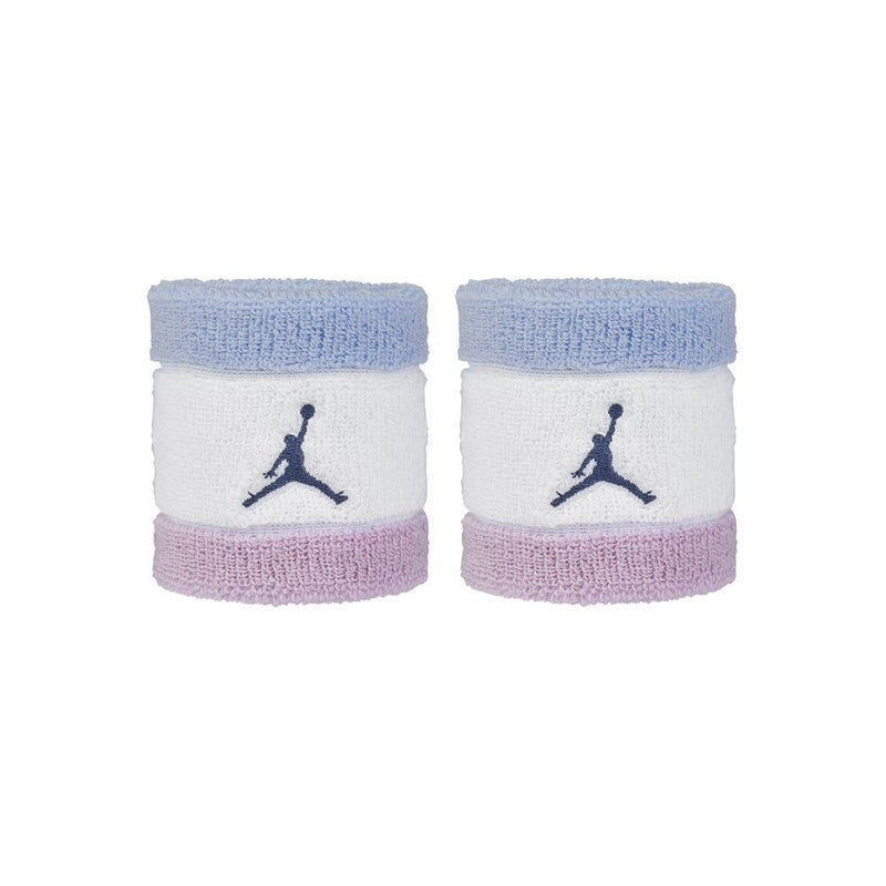 Jordan Wristbands Terry 2 Pack  (Blue/White/Lilac'