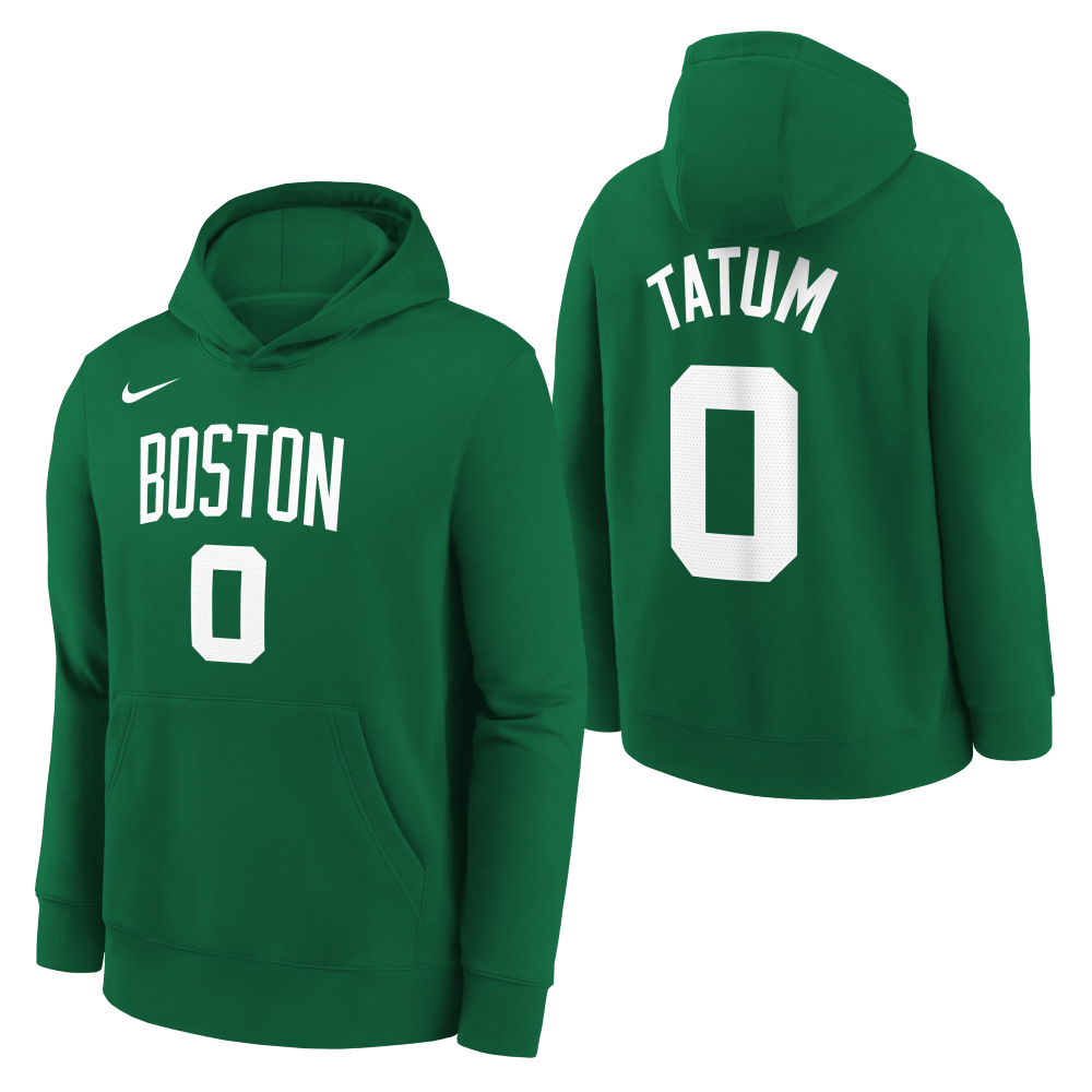 Jayson Tatum Boston Celtics Nike Boys Club Fleece N&N Icon Kids Hoody 'Clover'